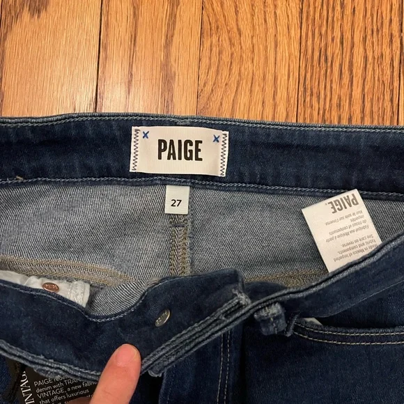 NWT PAIGE Woman’s Dark Blue Jeans - Size 27 - Picture 5 of 6